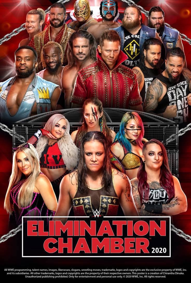 مشاهدة عرض غرفة الاقصاء WWE Elimination Chamber 2020 مترجم