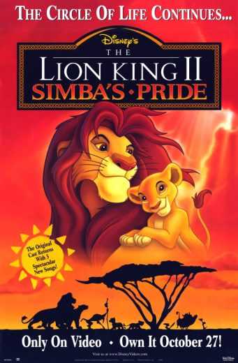 مشاهدة فيلم The Lion King 2 Simba’s Pride 1998 مترجم (1998)