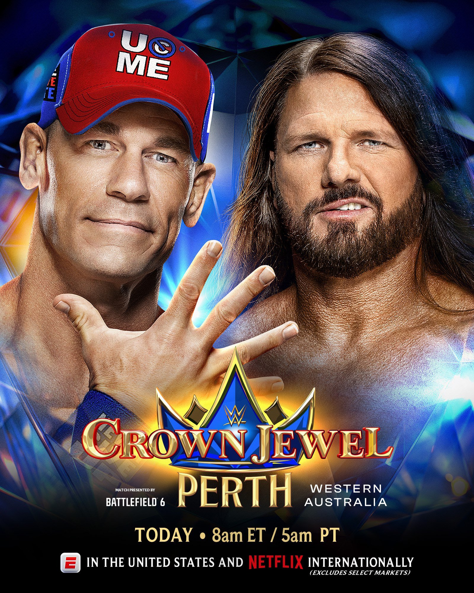 مشاهدة عرض كراون جول WWE Crown Jewel 2025 مترجم